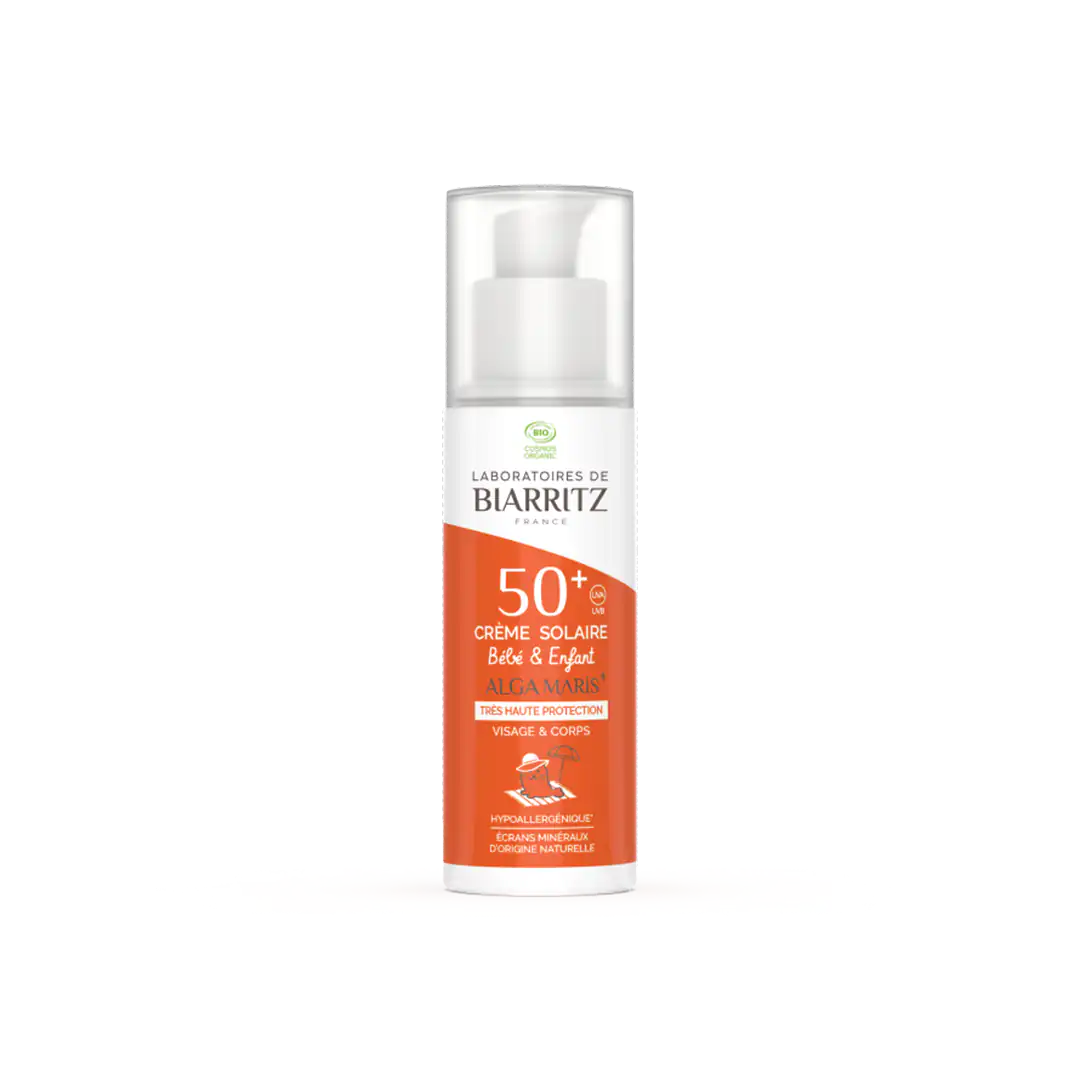 Crème Biarritz solaire bébé et enfant spf50+