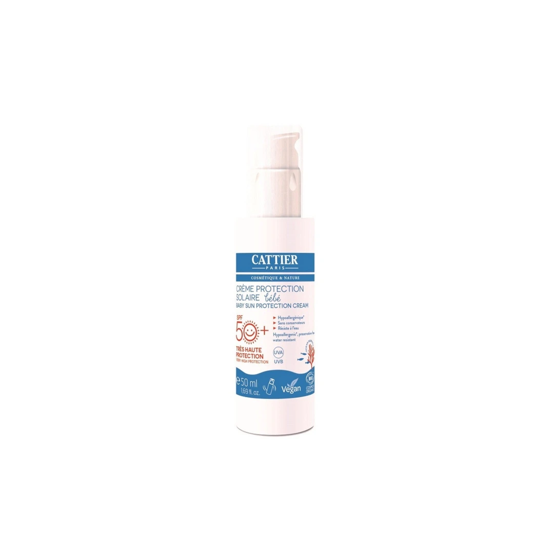 Crème protection solaire bébé spf 50 - Cattier