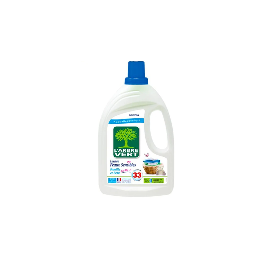 Lessive l'Arbre vert peau sensible