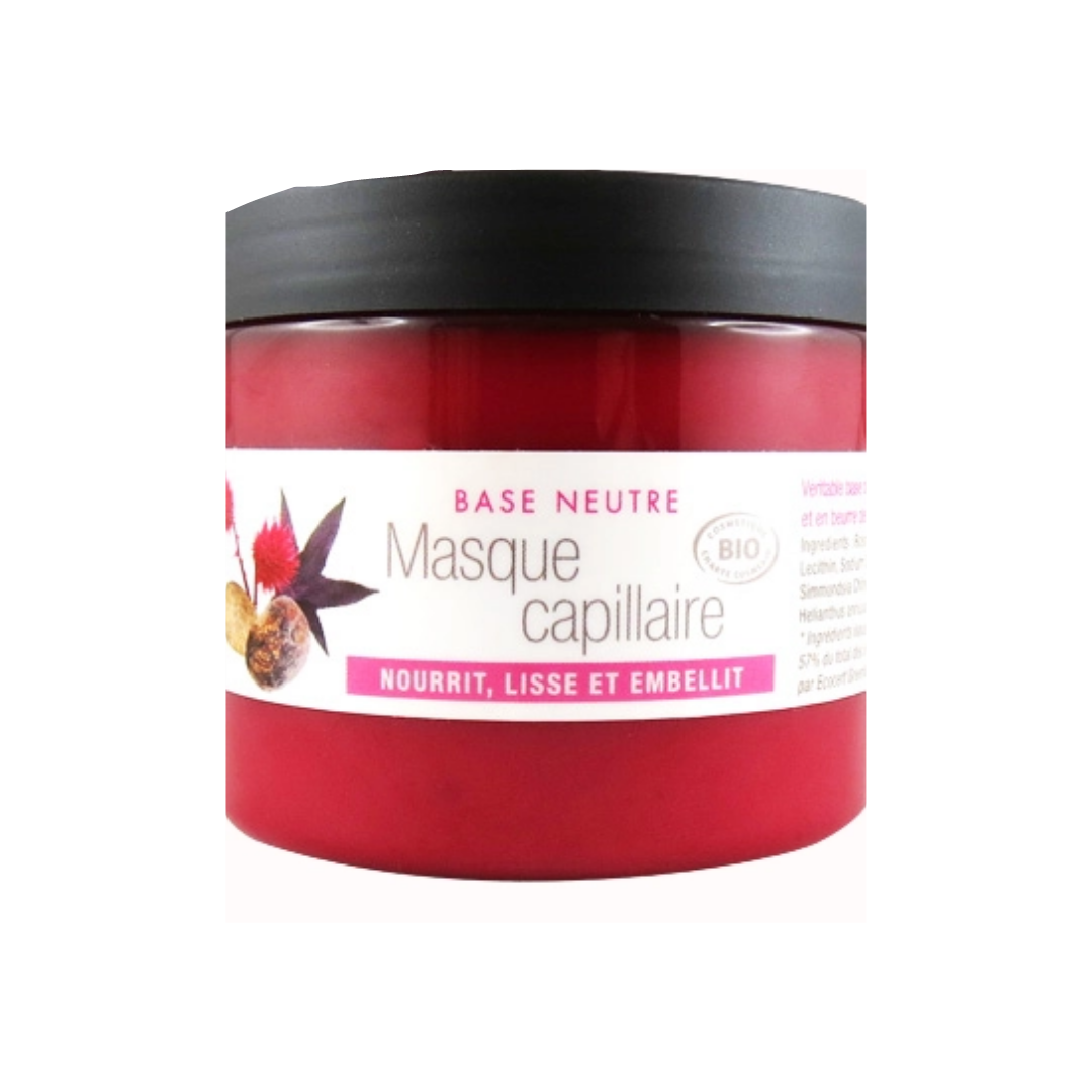 Masque Capillaire BIO Aroma-zone Nourrit & Embellit - 500 Ml, à Base D'huiles Végétales, Livraison Gratuite
