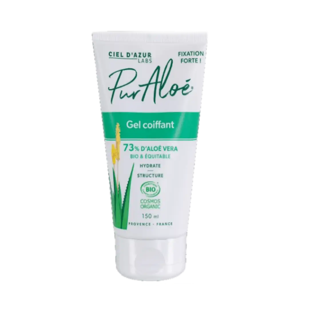 Gel coiffant à l'aloé vera Bio - 150 ml - Pur Aloe